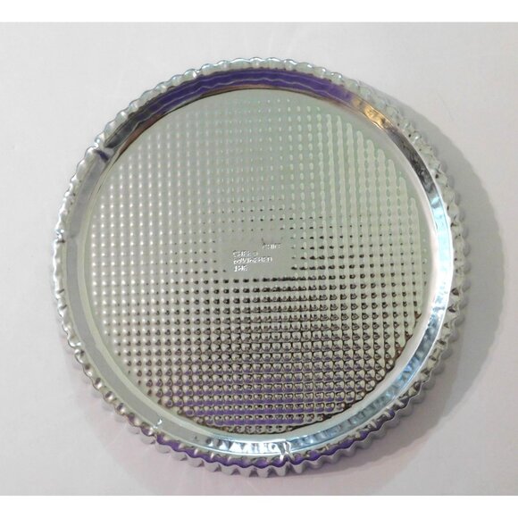 Pampered Chef Round Aluminum Tart Quiche Pan Textured Fluted Sides 10.5" - Picture 2 of 3